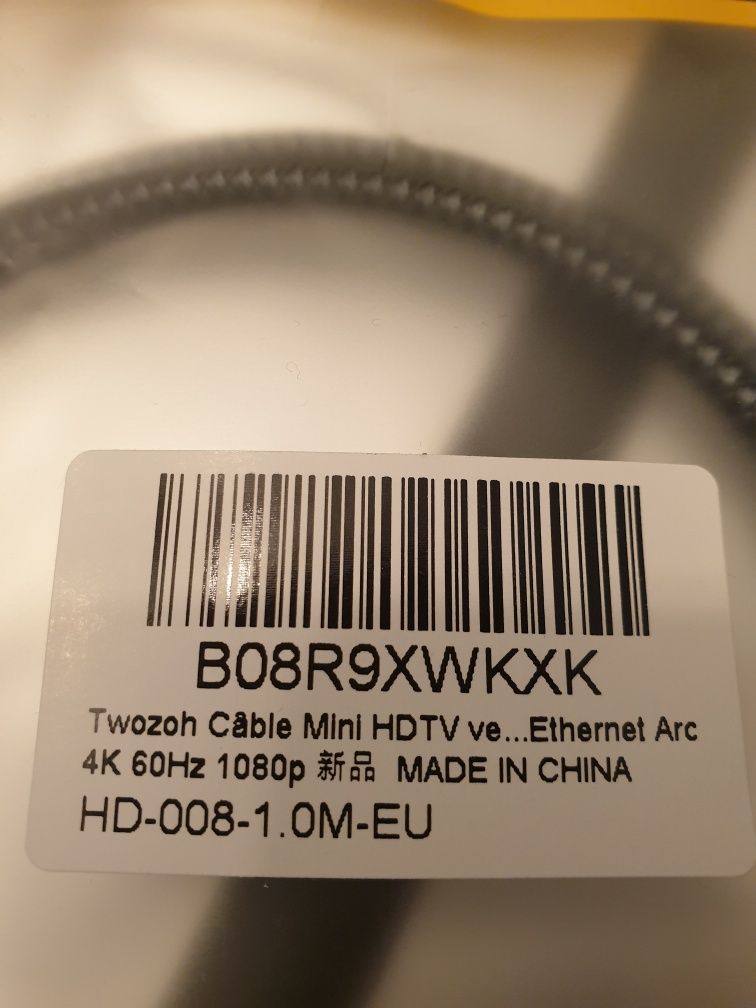 Cabo HDMI -- mini HDMI