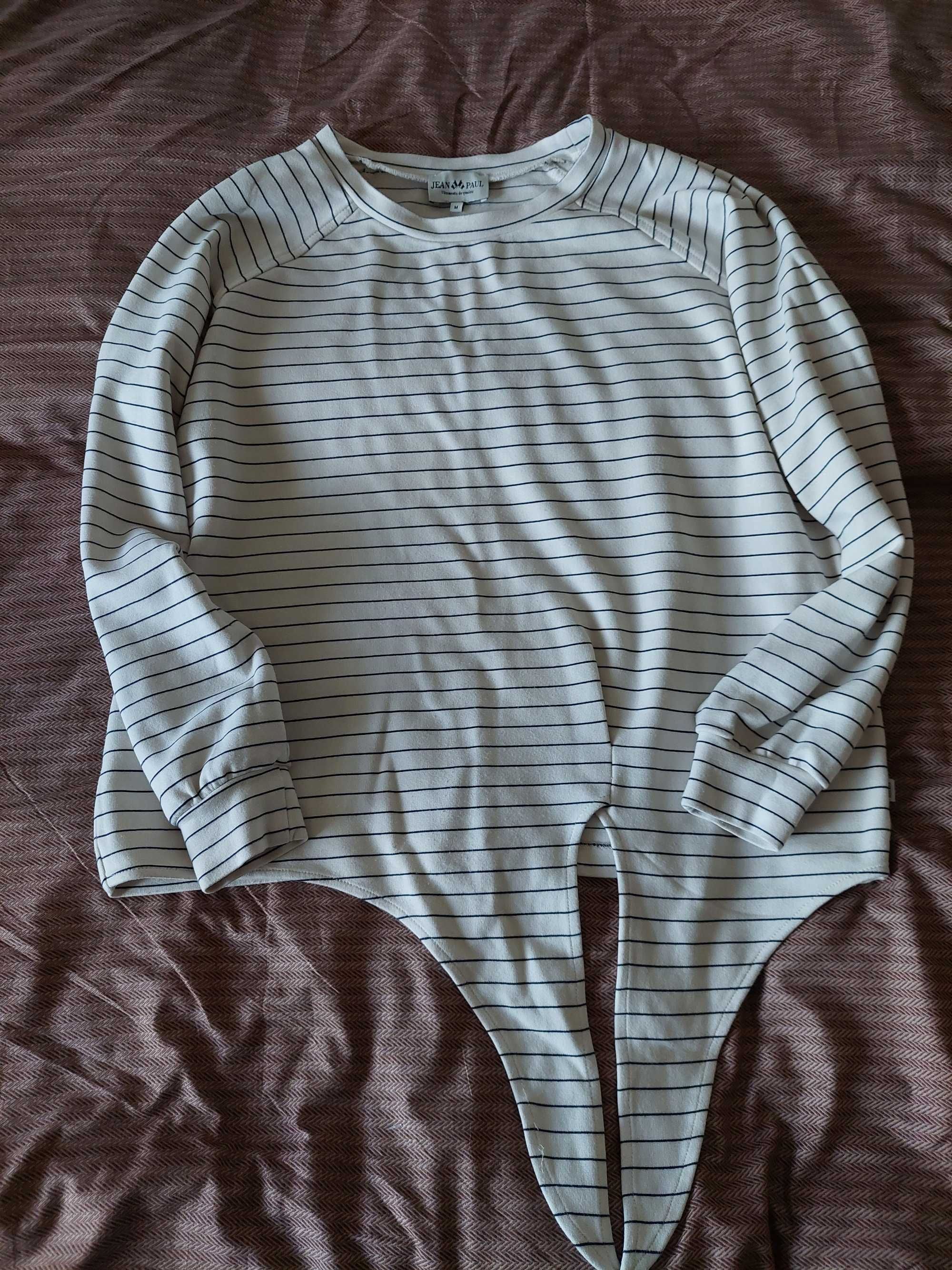 Bluza w paski  wiązana z przodu JEAN PAUL M/38