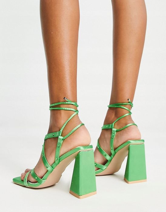 Raid 40 Zielone Sandałki Na Słupku Elinora H12876