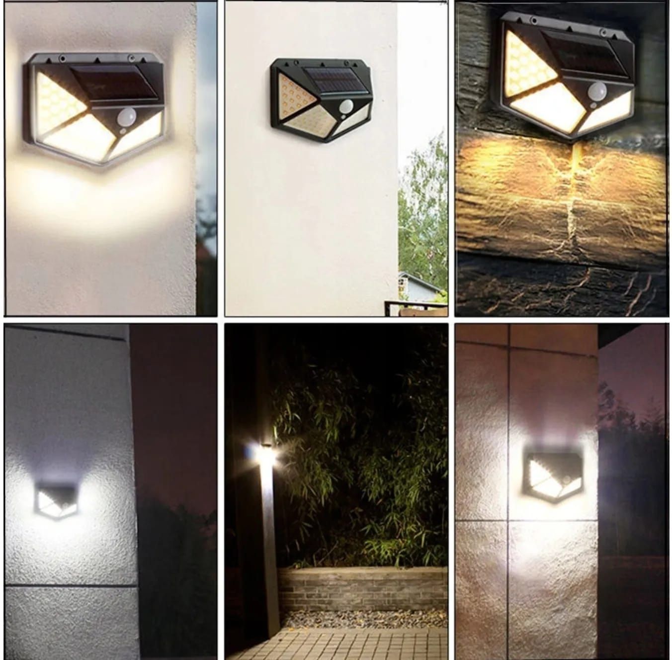 2 x Lampa solarna 100 led z czujnikiem ruchu i zmierzchu