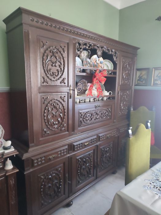 Movel Sala vintage + mesa e cadeira