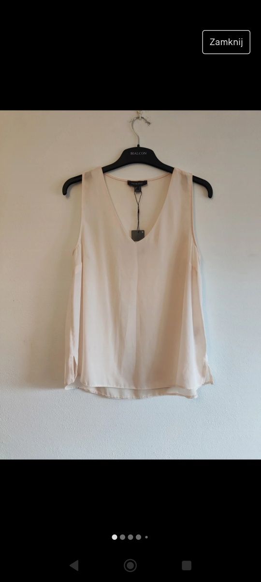 Beżowa bluzka pod marynarkę - nowa - Primark - r.  42