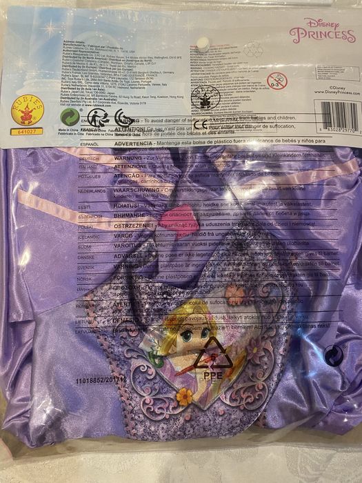 Fato princesa Rapunzel