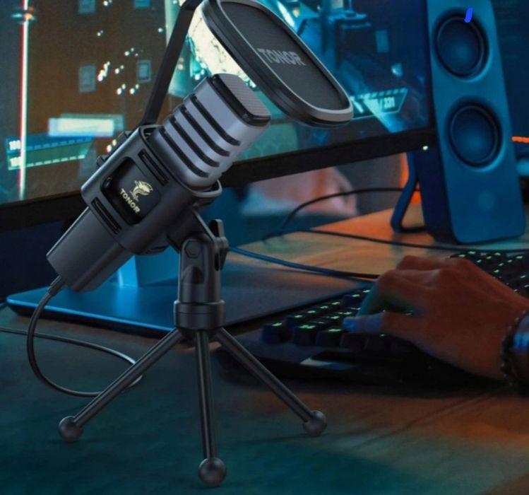 Mikrofon pojemnościowy USB Tonor TC30 nagrywanie podcasty streaming PC