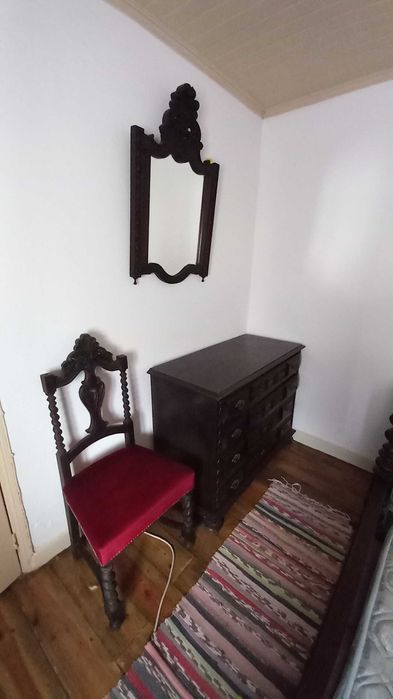 Conjunto mobília quarto - Pau Preto