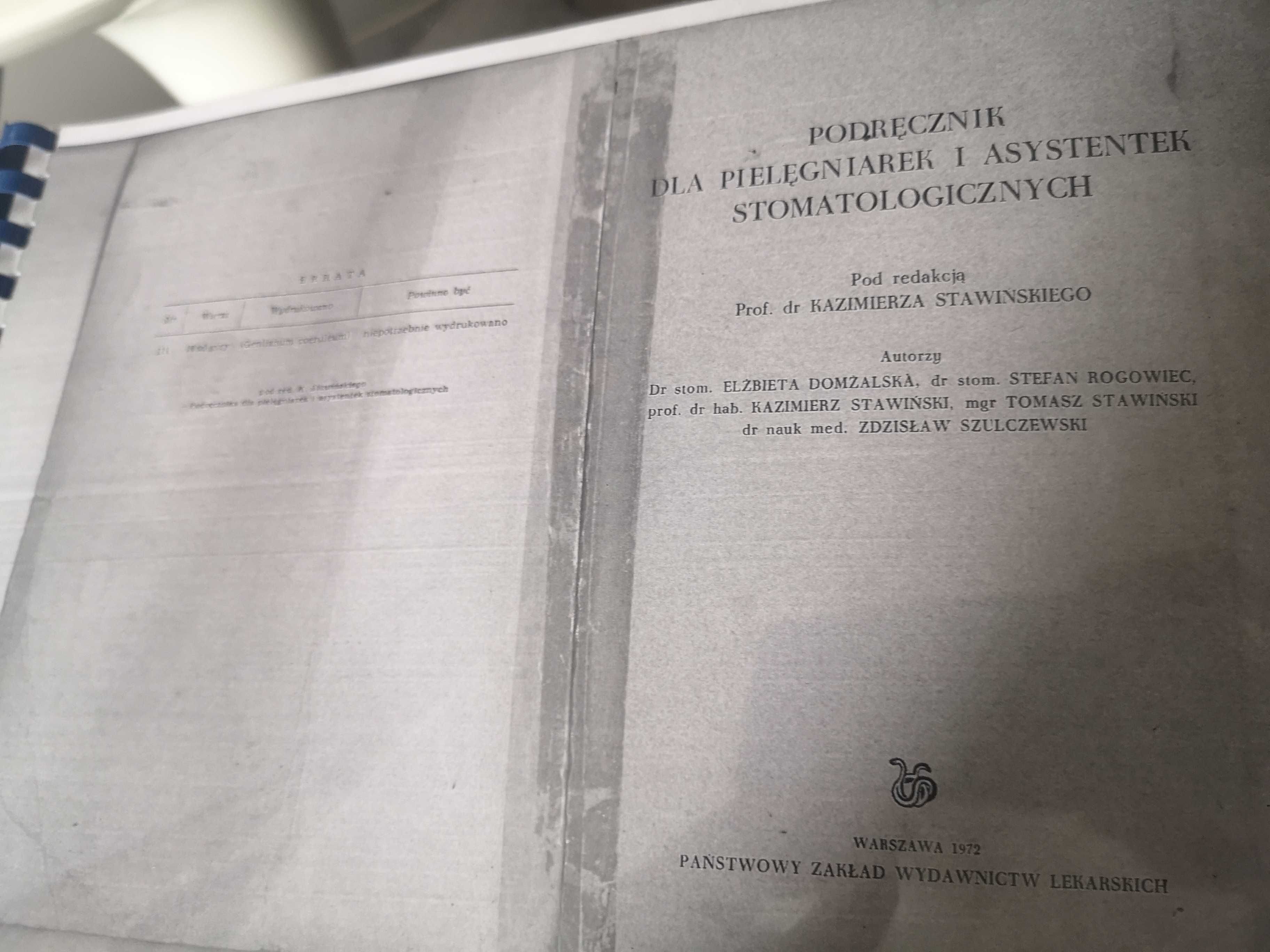 Podręcznik dla pielęgniarek i asystentek stomatologicznych