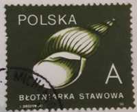 Znaczek stemplowany Błotniarka Stawowa 1990 rok, J. Brodowski