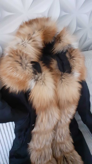 Kurtka parka futro naturalne