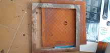 3tampas de saneamento com aro, novas 50x50