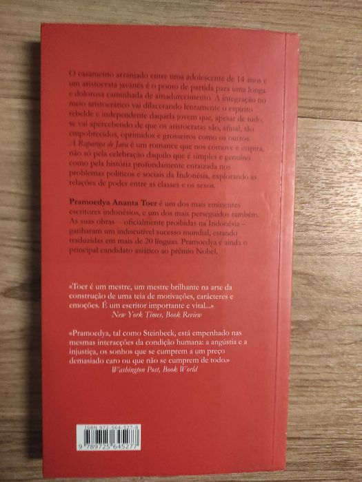 Pramoedya Santa Toer -Rapariga Java (portes incluídos)