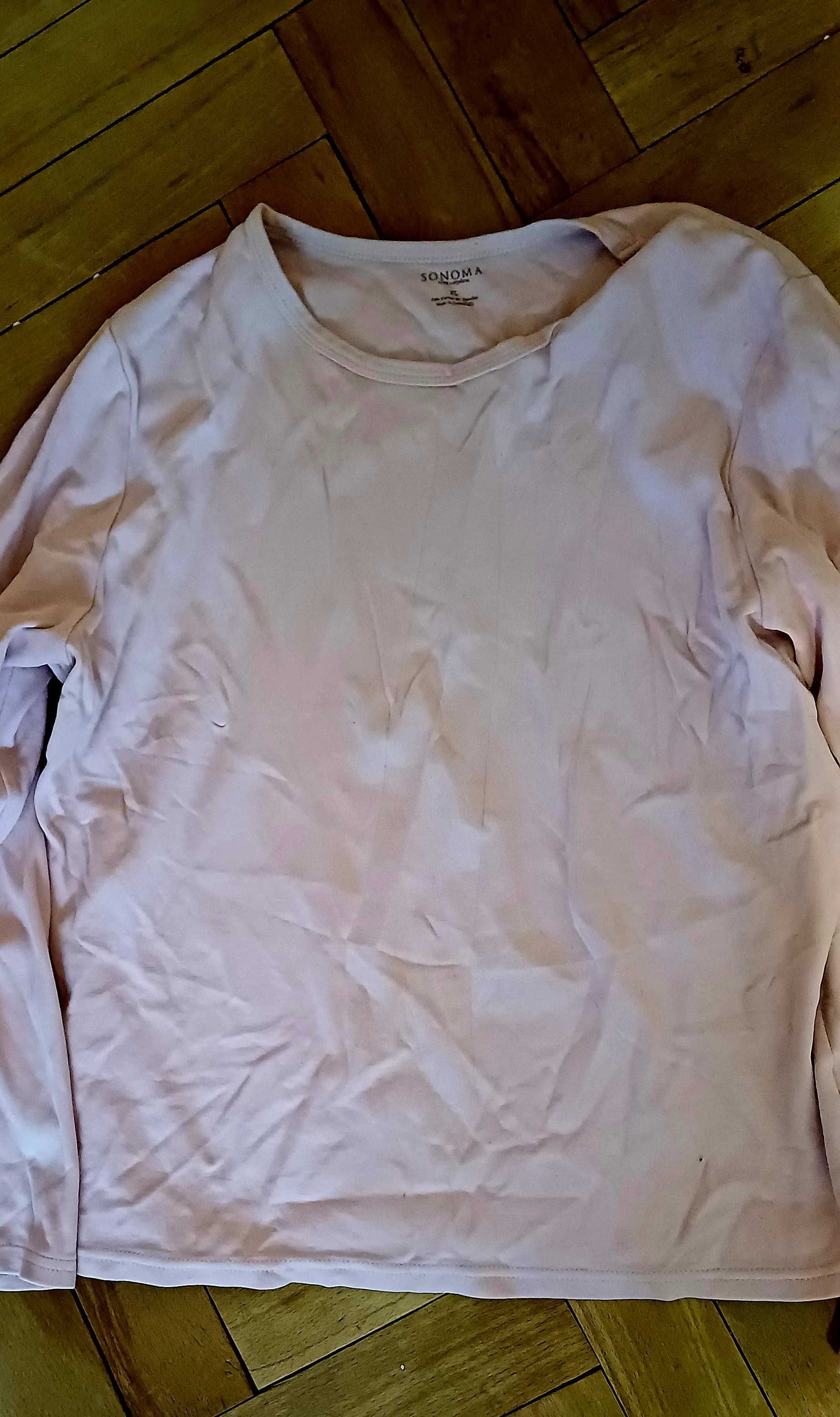 Bladoróżowa bluzka XL sonoma bawełna damska