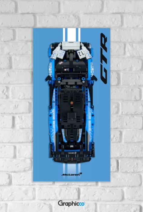 Display em acrilico para Lego Technic McLaren Senna GTR 42123