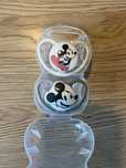 Nowe NUK 2 smoczki anatomiczne uspokające Disney 2szt. 0-6m