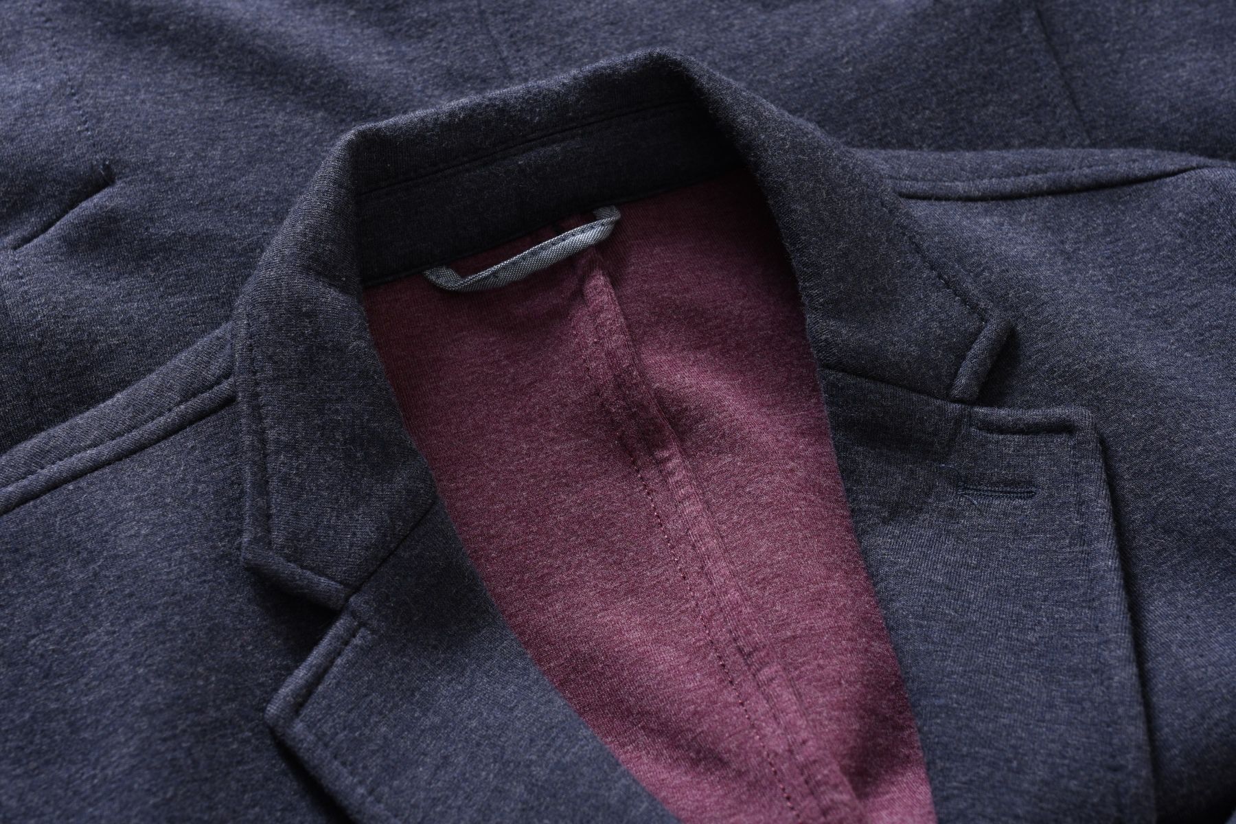 ESPRIT granatowy blezer męski z dżerseju marynarka dresowa M 48