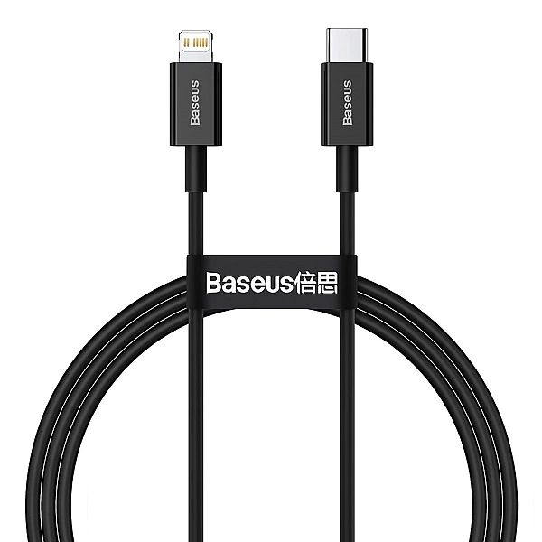 Kabel Baseus Superior Series USB-C / Lightning PD 20W 1 m - czarny