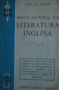 Breve História da Literatura Inglesa de Alves de Azevedo - 1º Ed. 1942