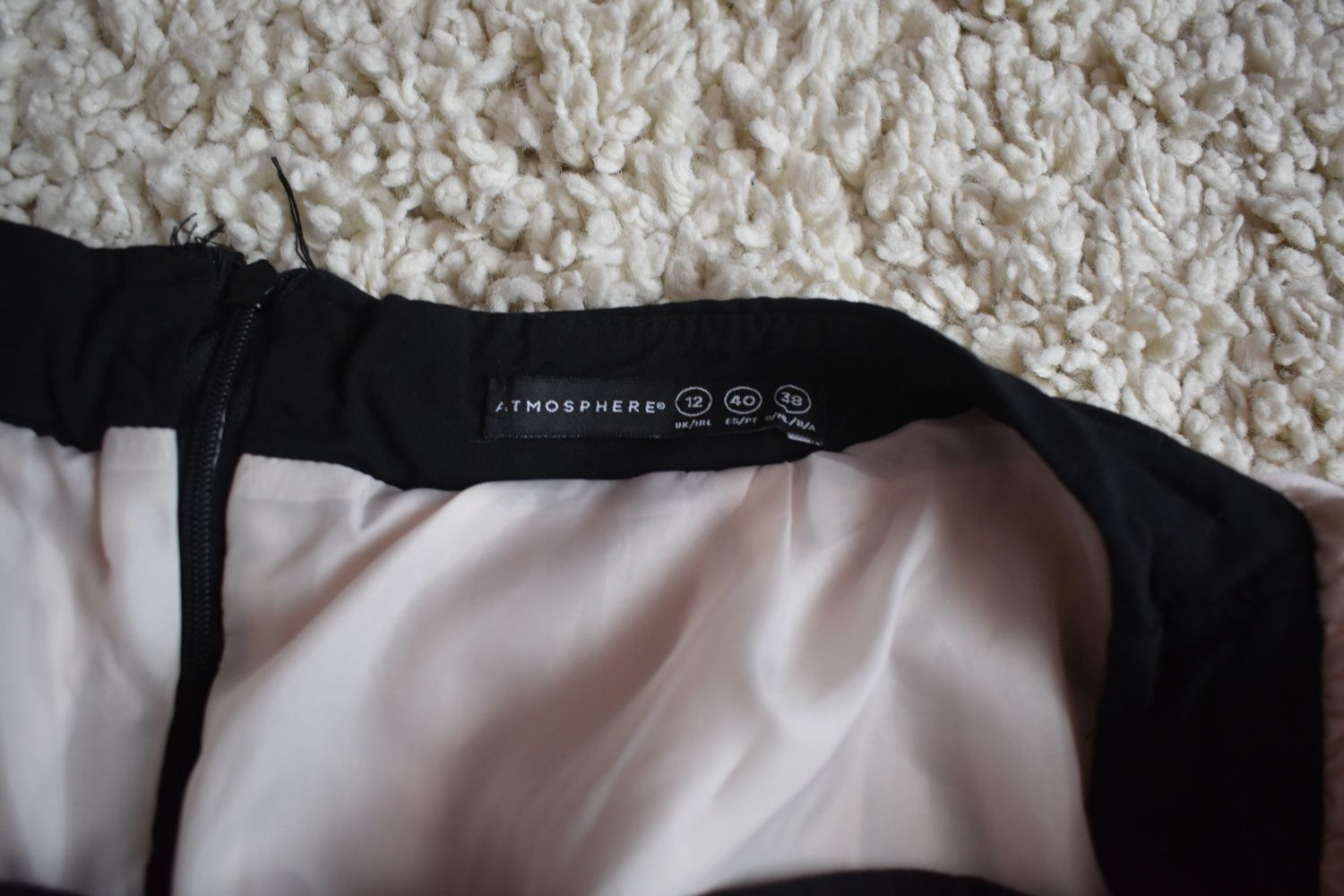 Spódnica różowo czarna