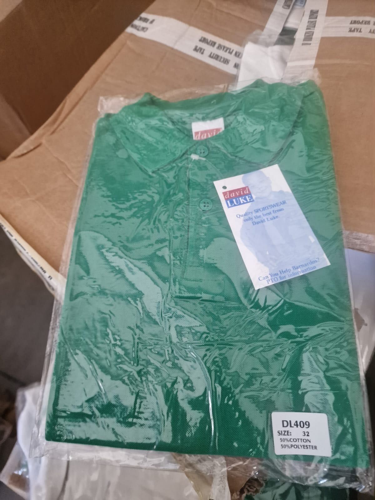 Stock de peças têxteis