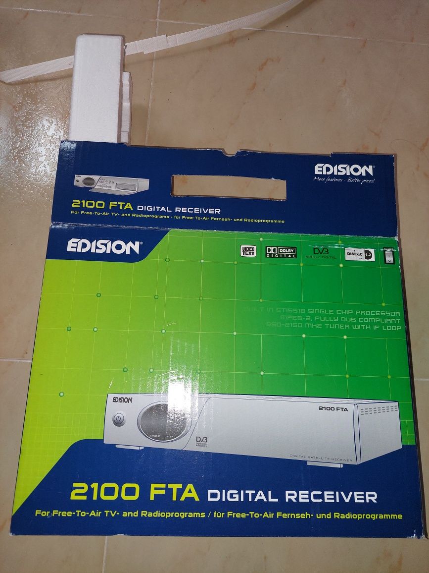 Recetor satélite Edision 2100 FTA