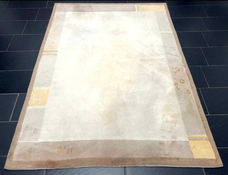 Elegante Tapete do NEPAL, Lã s/Algodão, feito à mão, com 230 x 170 cm