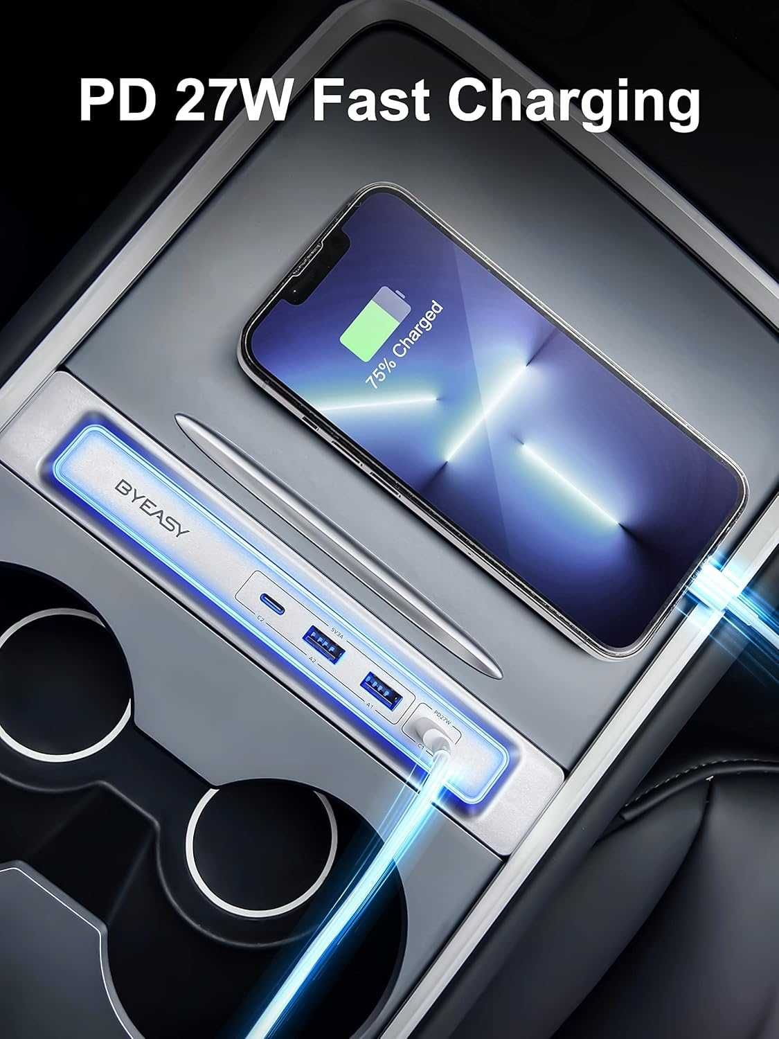 BYEASY Tesla Hub USB do modelu 3/Y (2021/2022)