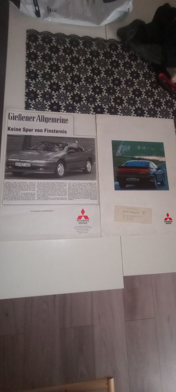 Prospekty 2x Mitsubishi eclipse 1g