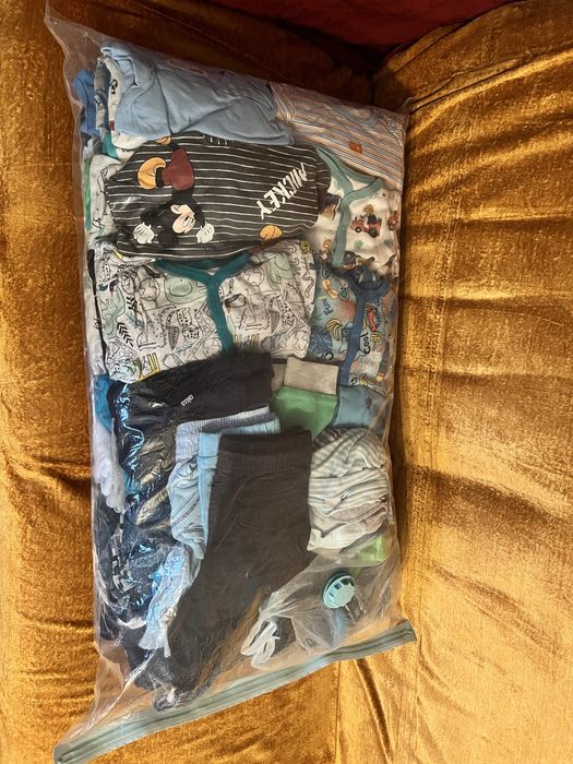 Duża paka ubranek dla chlopaka r.56-80