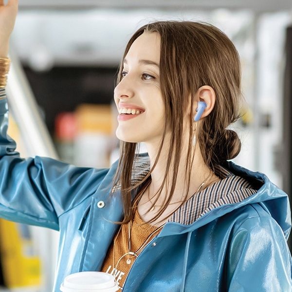 Awei Słuchawki Bluetooth 5.3 T85 Enc Tws + Stacja Dokująca Pomarańczow