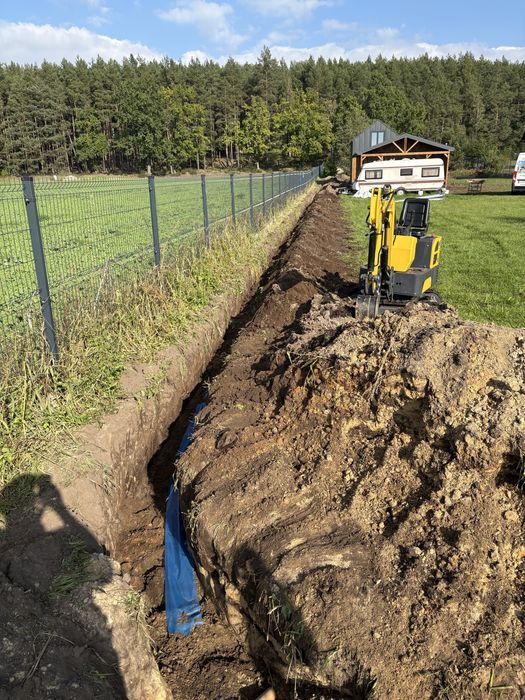 Uslugi mini koparka, zagesczarka 180 kg