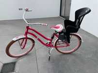 Vendo bicicleta de senhora c/cadeira de bebé.