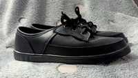 Czarne buty, wiązane, półbuty ogar 4 dla chłopca