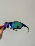 Juliet oculos preto com lente azul/verde