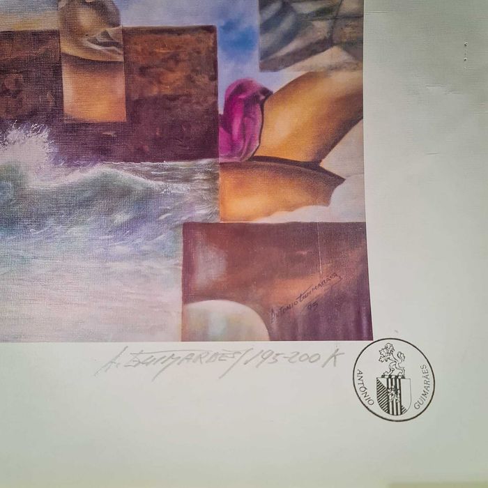 Serigrafia António Guimarães – “Homenagem a Dalí” – Ed. num. 195/200 K