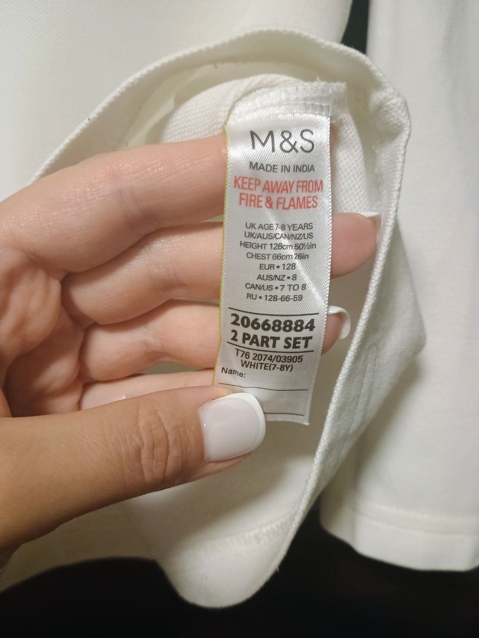 Дитяча фірмова кофта поло M&S з довгим рукавом 128см