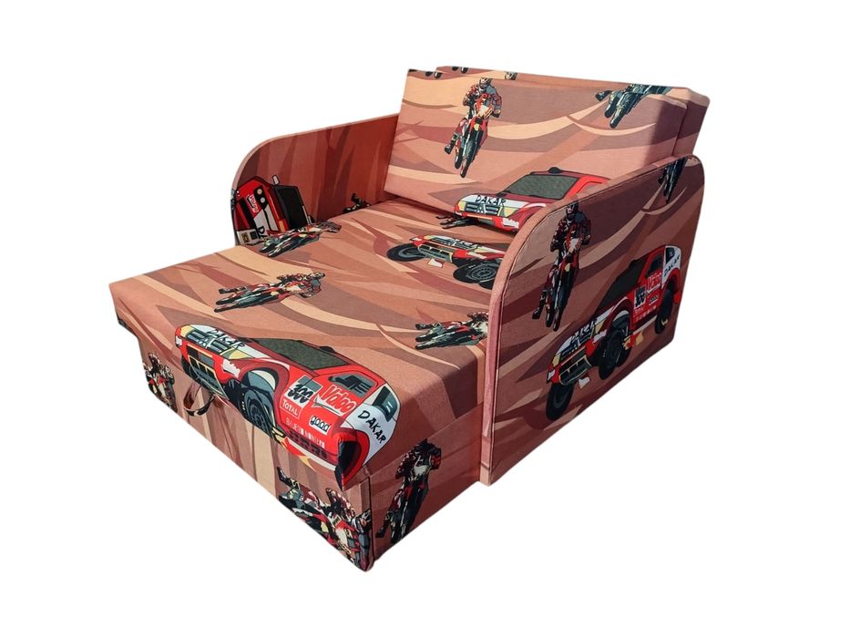 Sofa fotel rozkładany dla dzieci dwa boki
