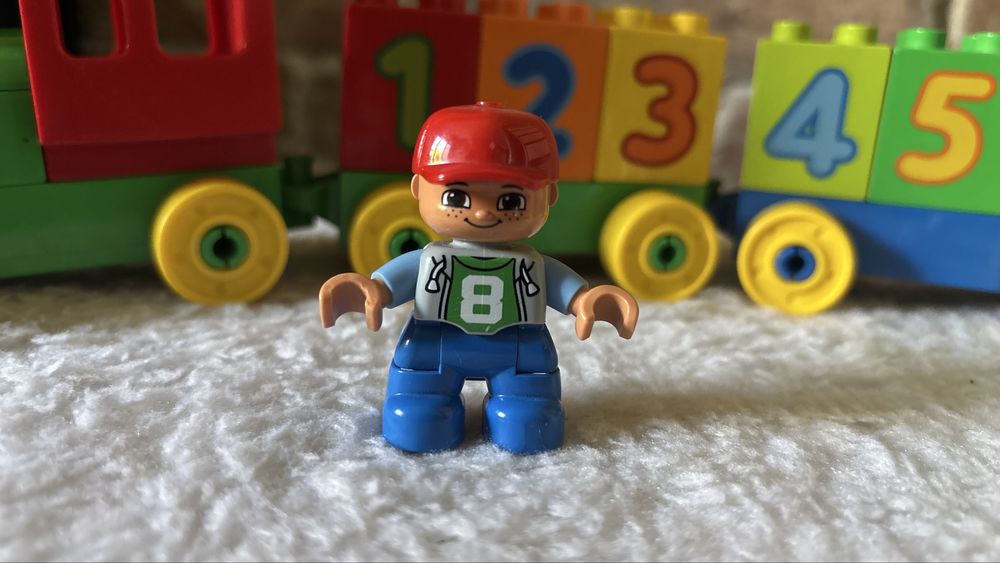 Lego Duplo лего дупло потяг з цифрами + кубики