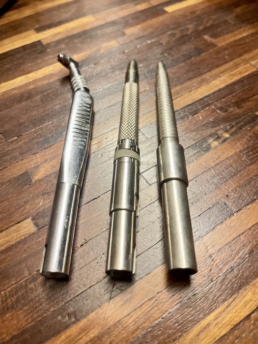 Stare narzędzia stomatologiczne 3x końcówki pneumatyczne Atomic