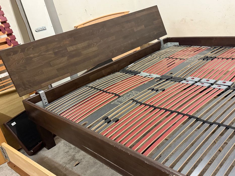 Stylowe drewniane łóżko 220x200 + stelaże z Niemiec DOWÓZ DO DOMU