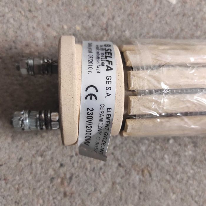 Grzałka Selfa element grzewczy ceramiczny 2kW 230V