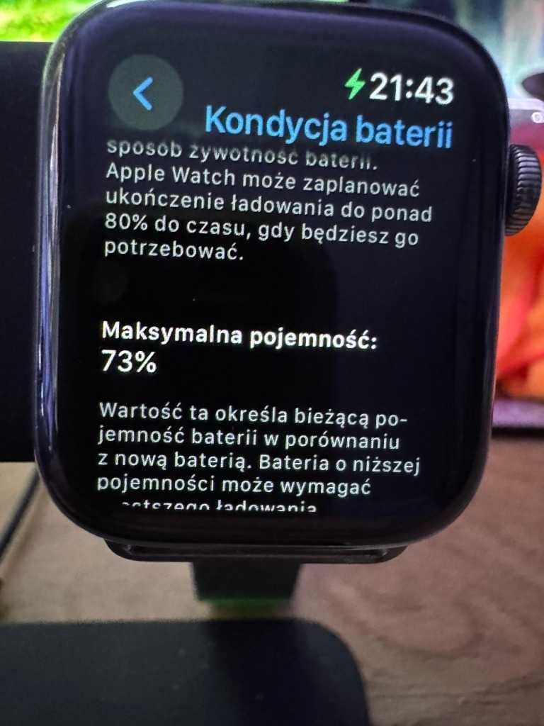 Apple Watch Series 6 + Cellular 44mm – Stal Nierdzewna