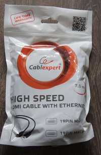 Kabel HDMI 7,5 Nowy 1.4 3D ethernet