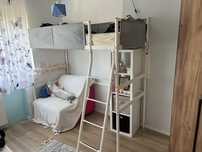 Łóżko piętrowe Ikea Vitval 90x200 z materacem