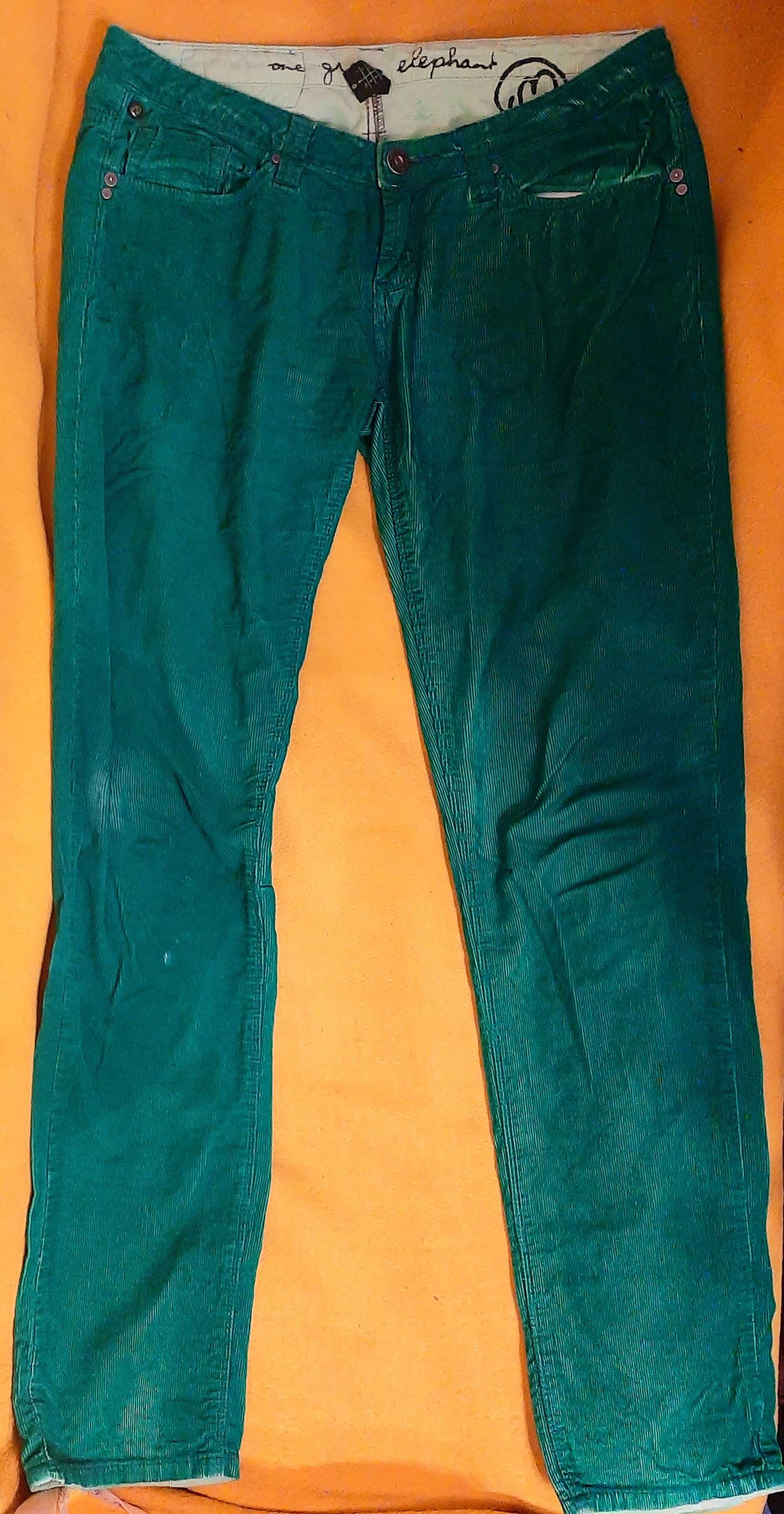 Spodnie One Green Elephant, rozmiar 38