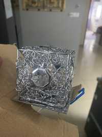 Halogen Oczko 3 szt nowe krysztal srebro