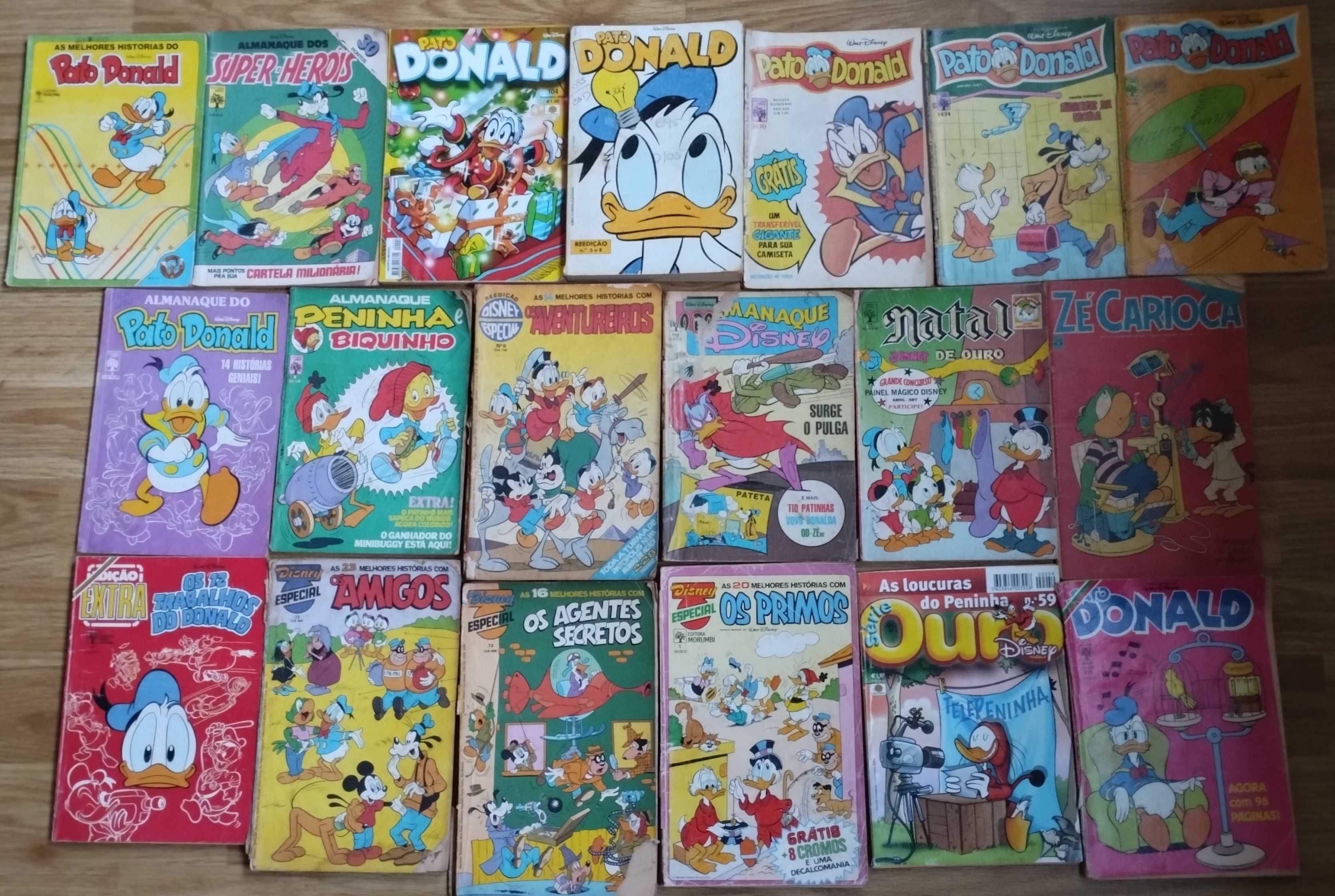 Conjuntos de 5 Revistas BD Disney à Escolha - Editora Abril (Brasil)