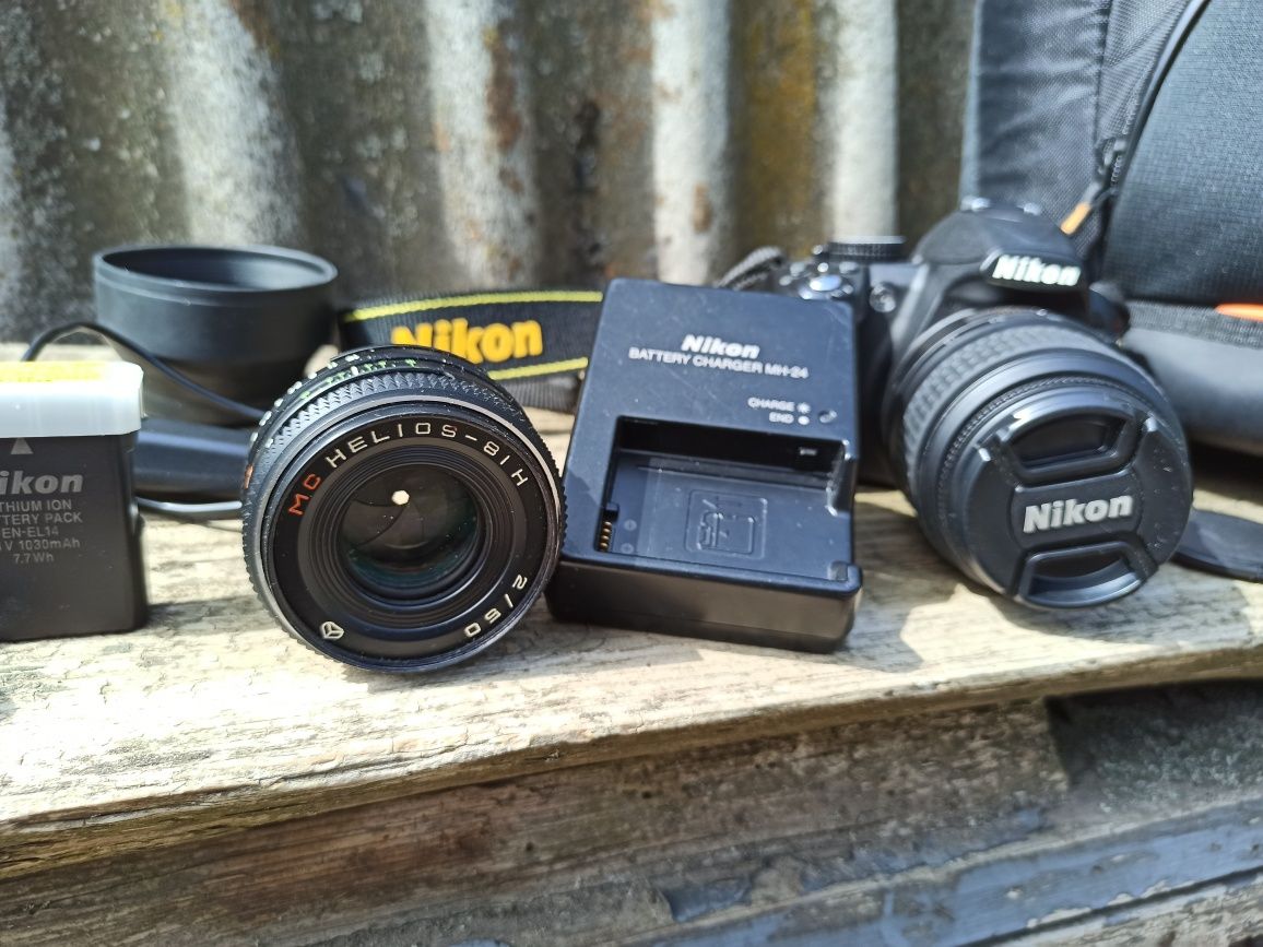 Продам фотоаппарат Nikon D3100 + кофр + Гелиос 81Н + пульт