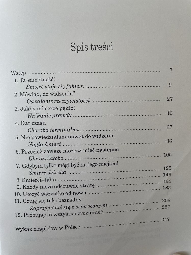 Doświadczenie żałoby. Helen Alexander