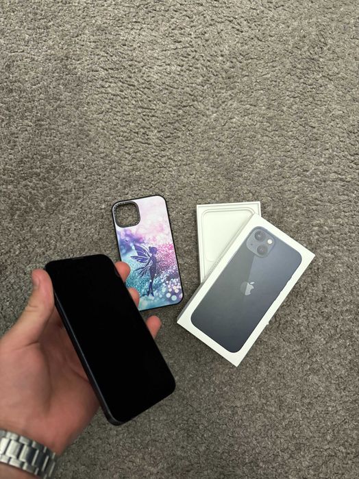 iPhone 13 • 128GB • Czarny/Midnight • Bateria 100% • Pudełko
