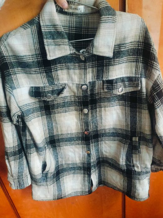 Жіноча тепла рубашка в клітку