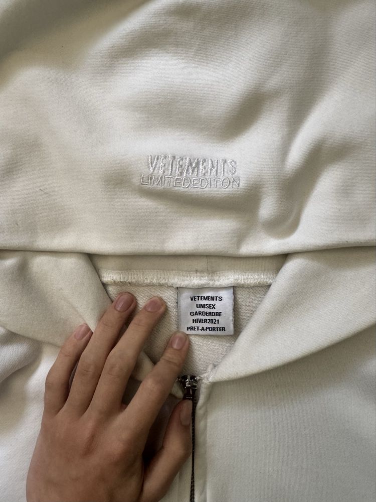 vetements zip-hoodie